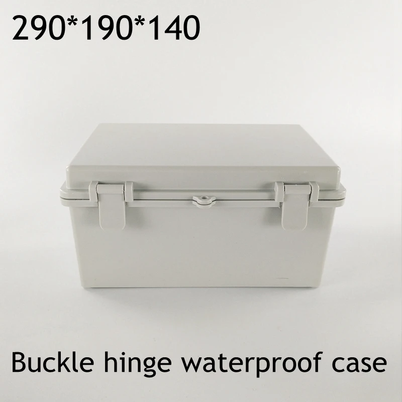 1pcs 290*190*140mm buckle hinge waterproof box plastic waterproof electrical sealing box