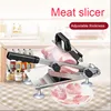 Household Small meat slicer Mutton roll slicer stainless steel Manual Frozen cut beef roll machine Fruit and vegetable Slicer 3