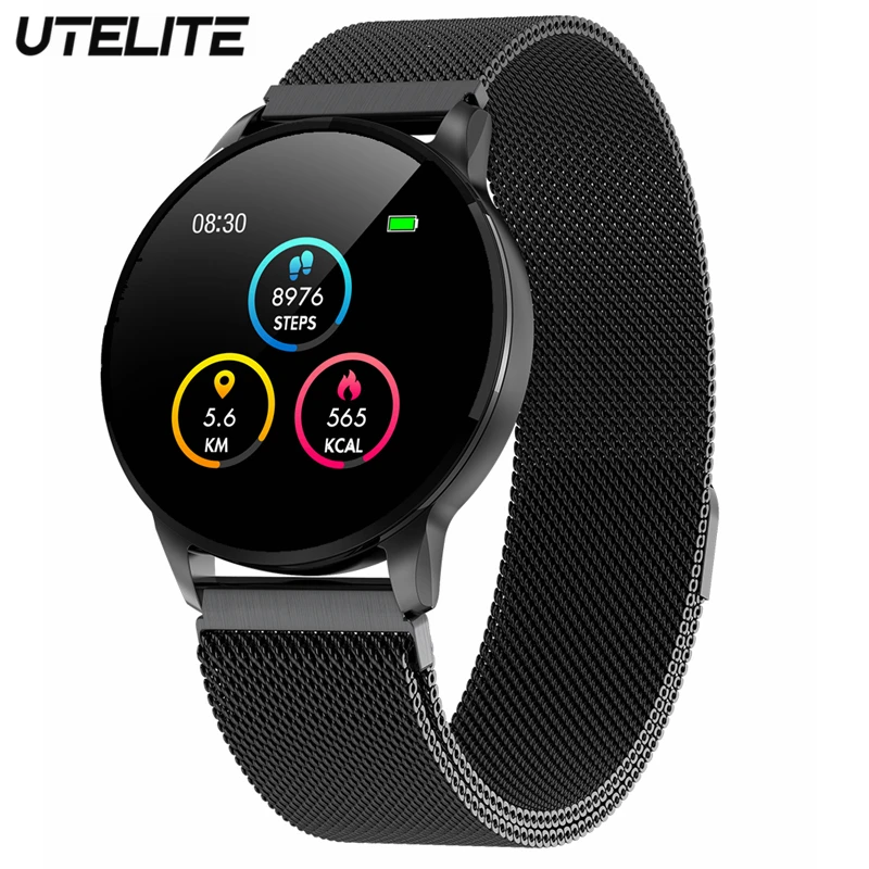 

UTELITE Y16 Men Women Smart Watch IP67 Waterproof Fitness Tracker Heart Rate Monitor Clock Sport Watches for Huawei Xiaomi Phone