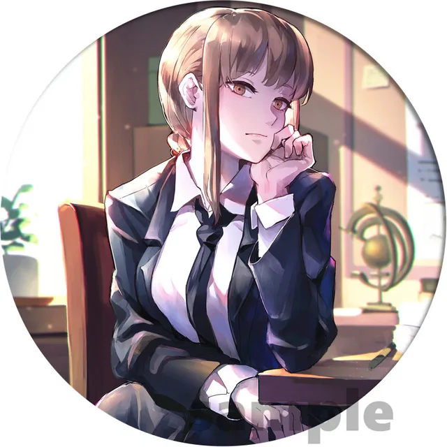 Anime Chainsaw Man Badge Makima Brooch Pin Cosplay Badges For Cloth Backpack Cosplay Anime Accessories 17