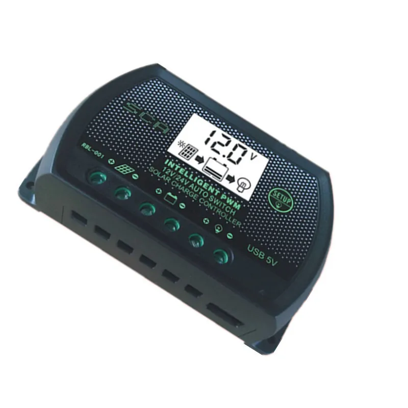 

High-definition LCD Solar Controller 12V24V20A Solar Cell Battery Charge And Discharge Controller Single USB Socket