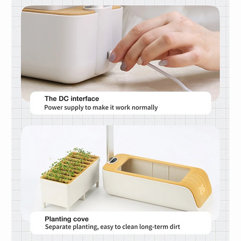 Indoor Herb Garden Starter Kit with Led Grow Light