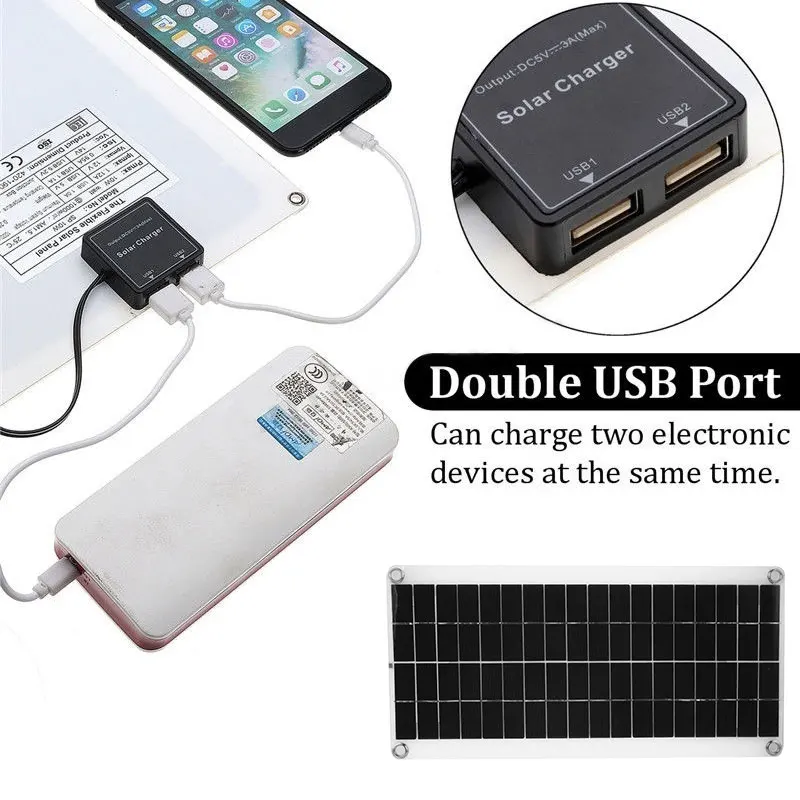 Двойной USB 15 Вт солнечная панель дорожный регулятор инверторы DIY Многофункциональный DC/usb зарядка питание солнечные панели из кремня