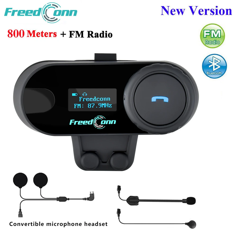 2Pcs with soft cable FreedConn 800M Bluetooth Motorcycle Helmet Interphone Motorbike Headsets 2-3 Riders Full Duplex Bluetooth Handsfree Weatherproof Intercom Communication for Riding Skiing 2Pcs with soft cable FreedConn 800M Bluetooth Motorcycle Helmet Interphone Motorbike Headsets 2-3 Riders Full Duplex Bluetooth Handsfree Weatherproof Intercom Communication for Riding Skiing