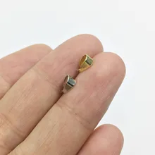 Eruifa 50 шт./лот 3*6 мм золото/родий цвет Hoder Разъем Подвески и цепи DIY ювелирные аксессуары Ювелирные изделия Поиск