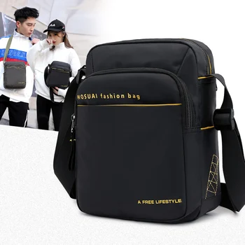 

Men's Shoulder Bags Unisex Waterproof Nylon Handbags Fashion iPad Bags Women Cross Body Pocket School Bag Business Bag Wholesale
