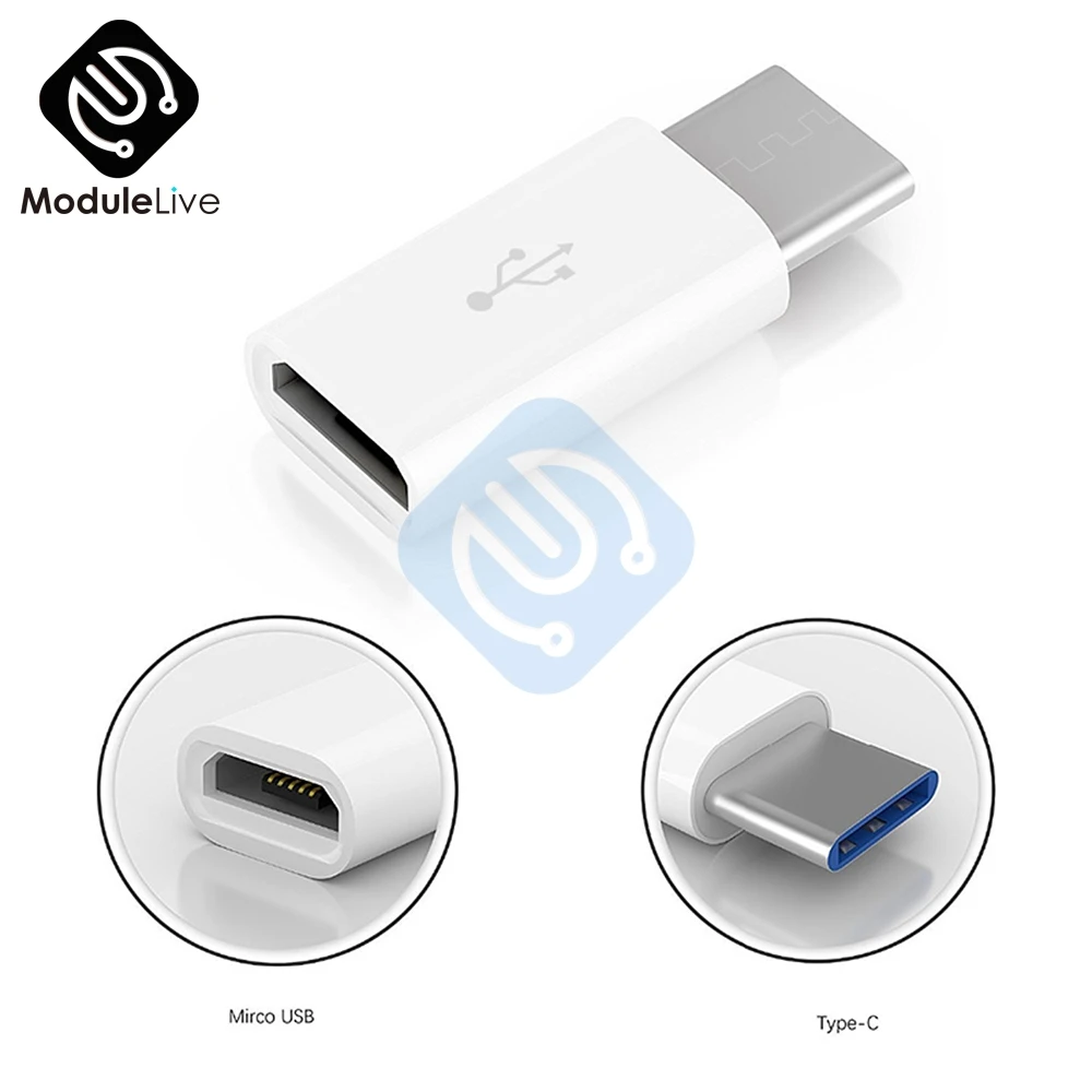 3 шт./компл. USB 3,1 Тип-C разъем Micro USB 2,0 5Pin Женский данных адаптер переходник USB Тип C адаптер Diy Наборы