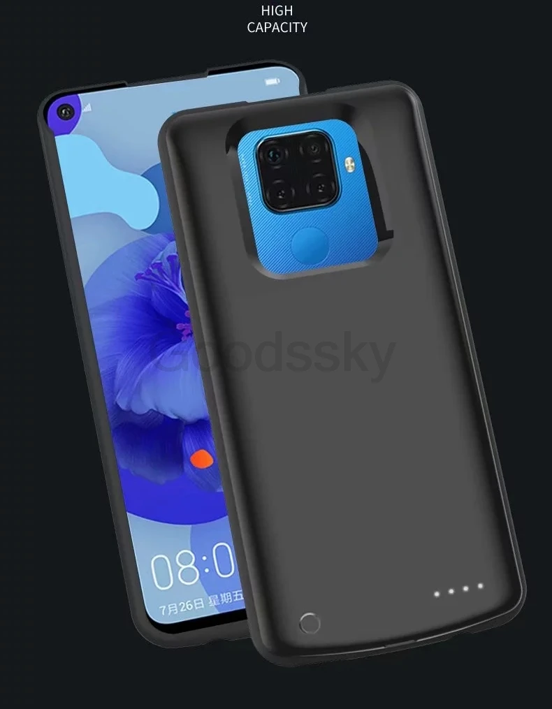 Силиконовый противоударный чехол для зарядного устройства для huawei mate 30 Lite резервного питания чехол для huawei Nova 5i Pro Чехол для зарядного устройства