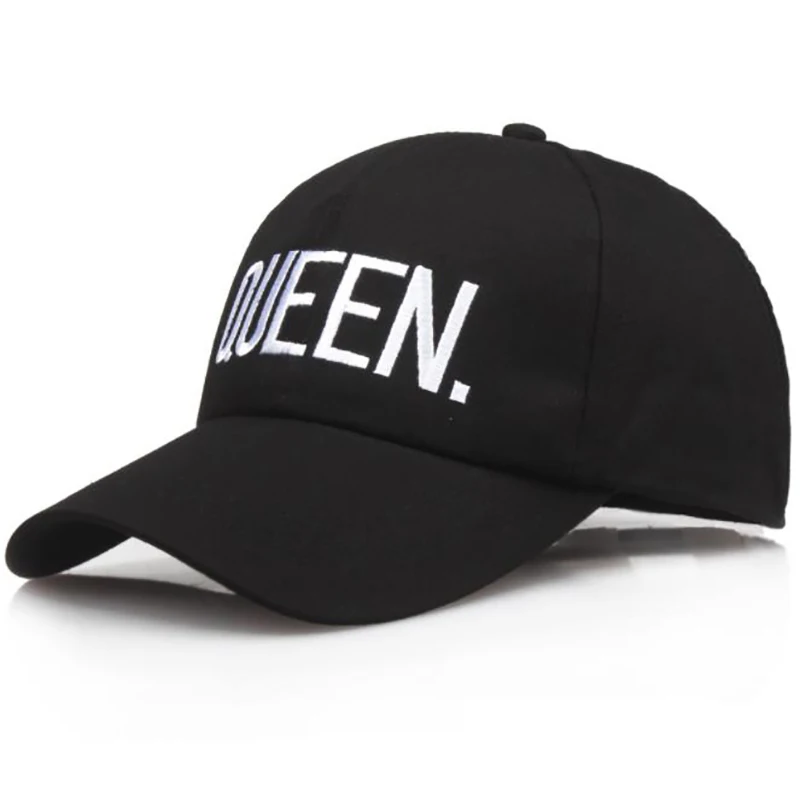 LA KING QUEEN бейсболка Snapback для мужчин и женщин козырек кепки s dad Bone Белый Черный Пара