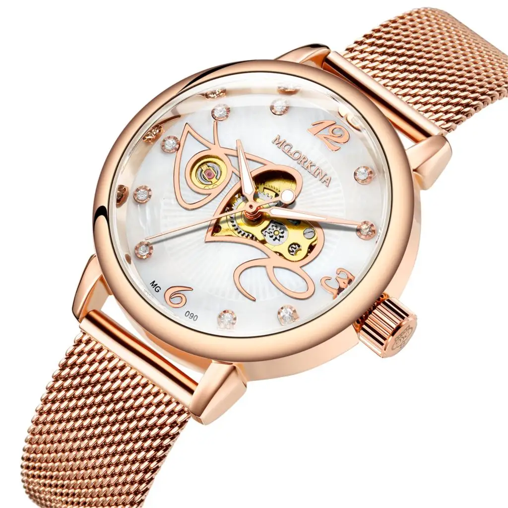 ORKINA золотые часы женские часы дамские механические стальные женские часы с браслетом женские часы Relogio Feminino Montre Femme