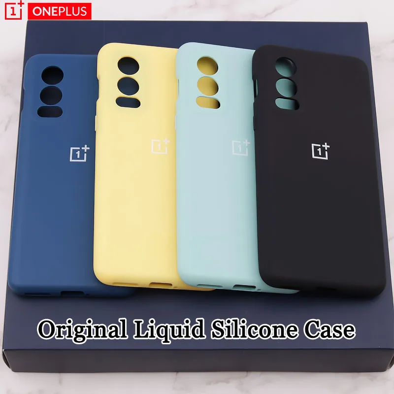 phone purse Original OnePlus Nord 2 Case Liquid Silicon Back Cover One Plus Nord 2 Soft Case Shockproof Full Protectiver Case one plus Nord2 mobile phone pouch