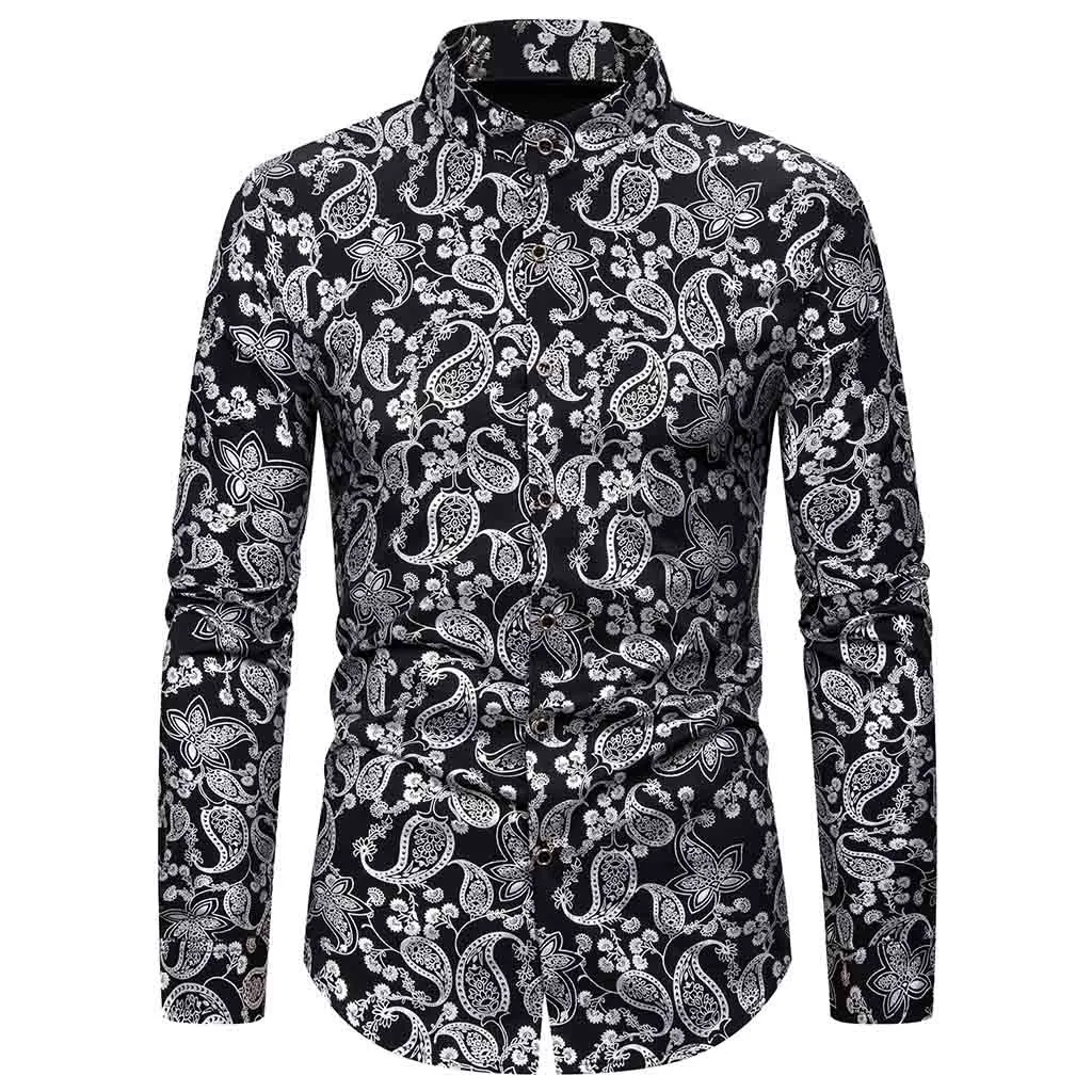 

Autumn New Men's Shirts Male Casual Long Sleeve Shirt Slim Fit Business Party Shirts Men Workwear Blouse camisa masculina