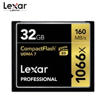 Lexar 1066x CF UDMA 7 128 ГБ CF карта 32 Гб карта памяти до 160 МБ/с. VPG-65 64 Гб компактный адаптер для флэш-карт для Full HD/3D и видео в формате 4K