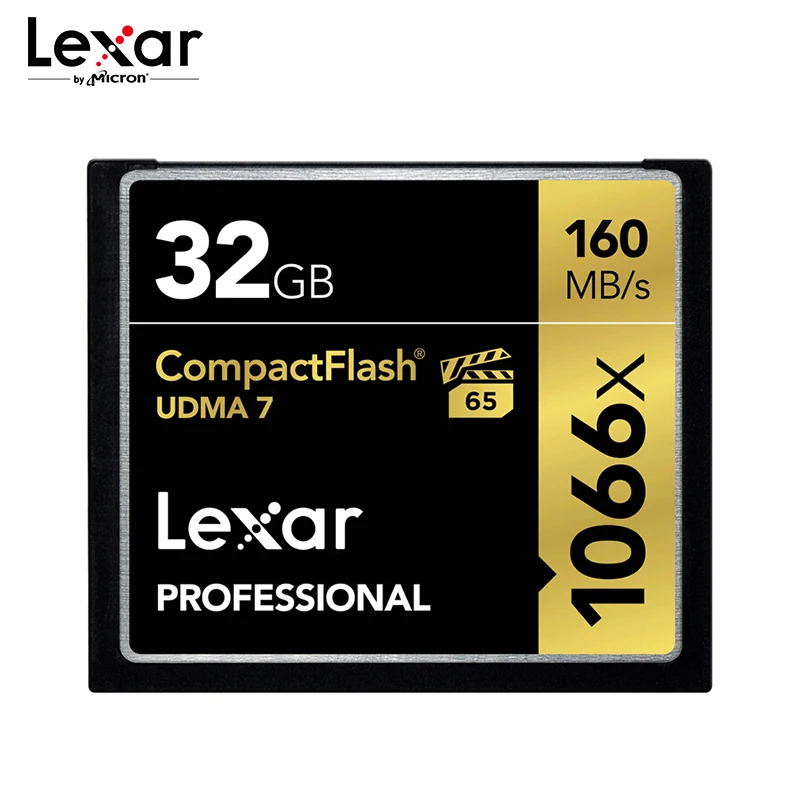 Карта памяти Lexar 1066x CF UDMA 7 128 ГБ карта 32 Гб до 160 флэш-накопителей компактная