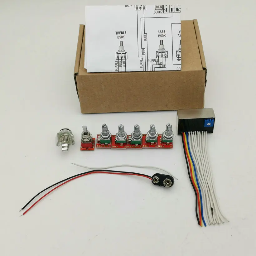 Deluxe OBP3 Built in front stage active line Electric Bass Active