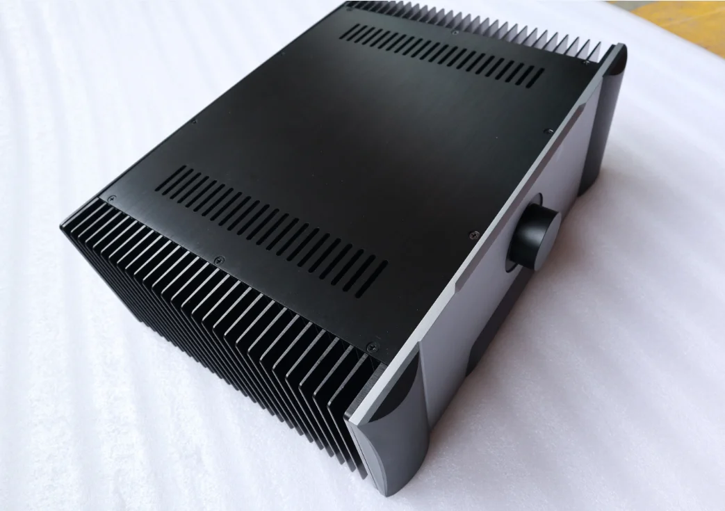 KYYSLB Class A Power Amplifier Chassis on Both Sides of The Radiator Rear Stage Chassis Pure Rear Aluminum Chassis 4315 DIY Case