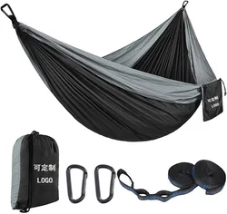 Hamac de Parachute en tissu Nylon, mobilier d'extérieur, balançoire de loisirs d'intérieur, pour Camping, randonnée, une personne, Double 