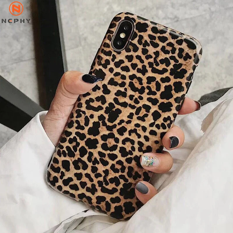 Роскошный силиконовый мягкий чехол для iPhone X XR XS MAX Case 7 8 Plus 6 S 6 S 6Plus 7Plus 8 Plus задняя крышка i Телефон Леопардовый сексуальный корпус