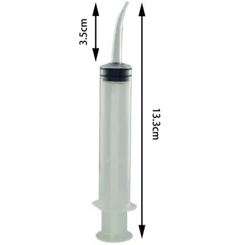 

4pcs/set Disposable Dental Irrigation Syringe With Curved Tip Dental Kit Tooth Whitening Material Dental Instrument