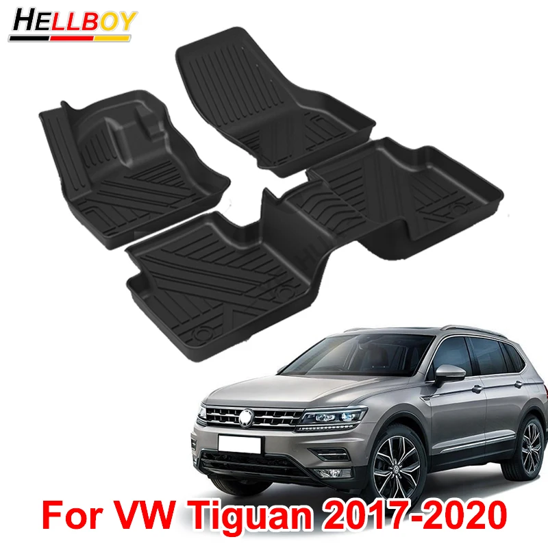 RubberCarMatsForVWTiguan2020201920182017MK2FloorMatsCarpet