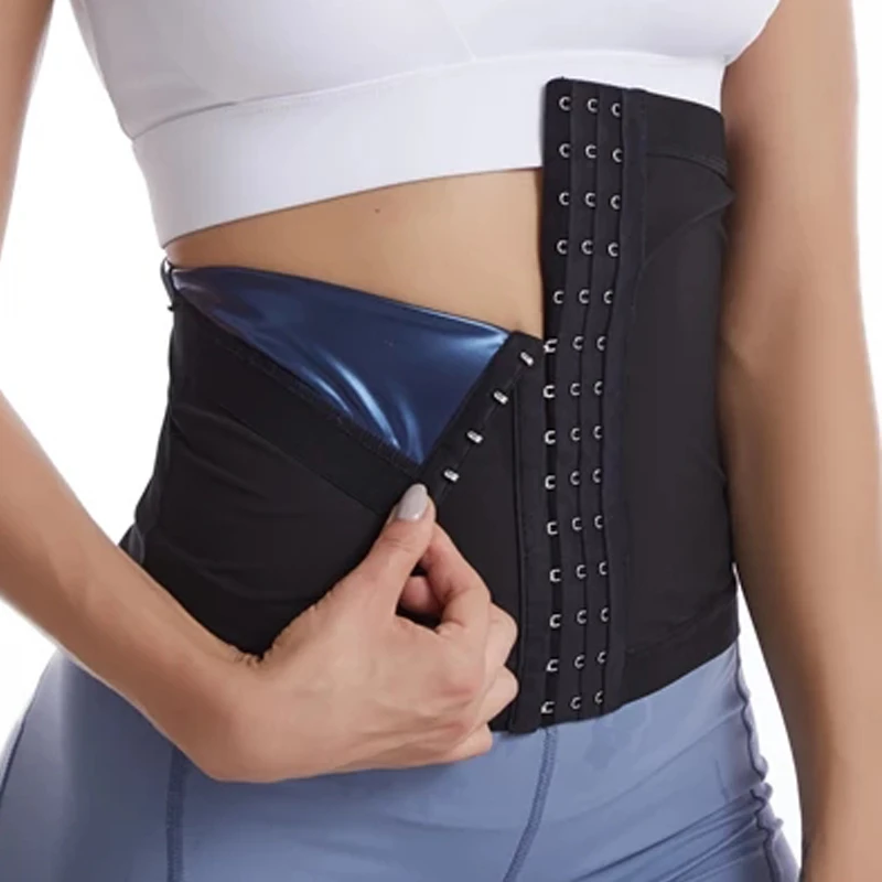 Waist Trainer Men/Women Plus Size Body Shaper Tummy Slimming Belt With 3 Hooks Loss Weight Waist Belt Corset Sweat Workout