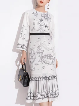 

Dress Female 2020 Spring New Light Ripe Wind Design Niche Fashion Style French Hepburn A- line Dress