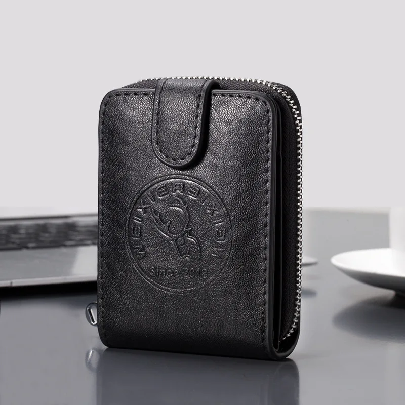 

Weysfor кошелек из 2020 натуральной кожи с защитой от кражи RFID, кошелек на молнии с кармашком для монет, Обложка для паспорта, Длинный кошелек для мужчин