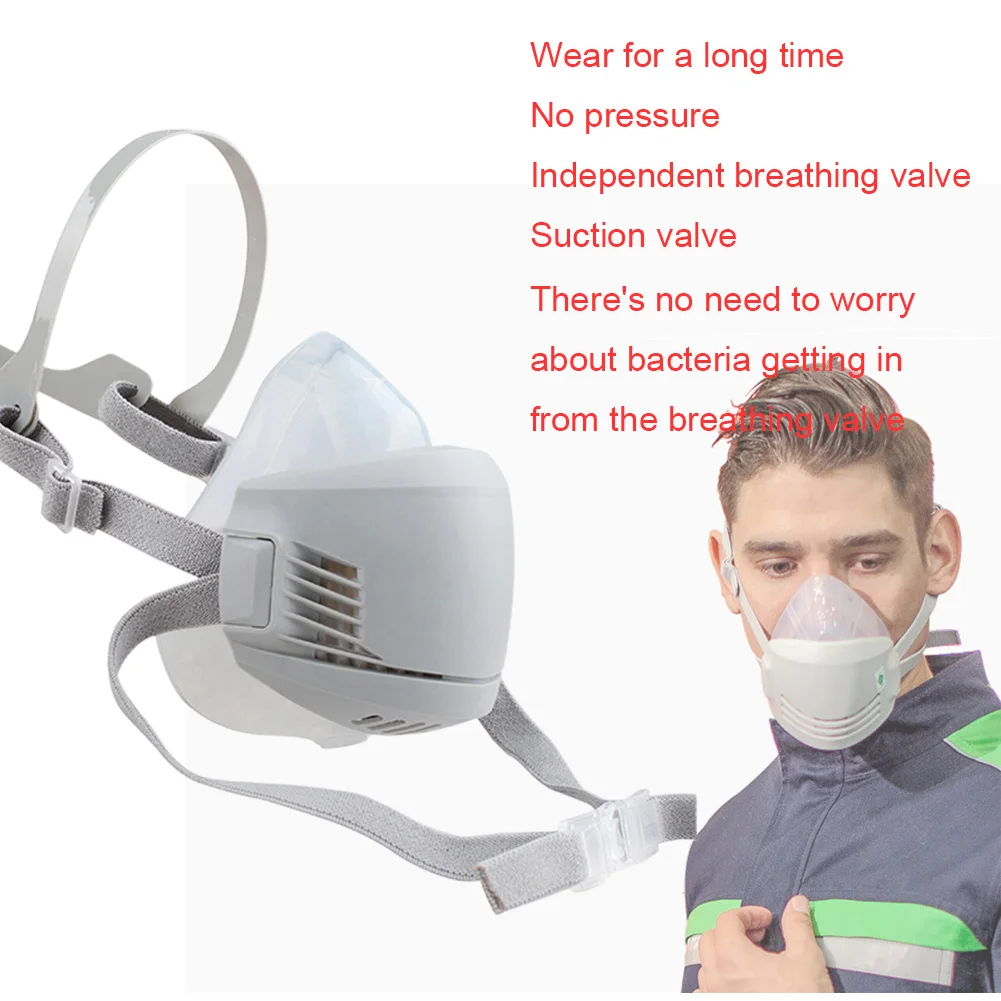 

Safest Dust-proof flu Anti Fog Haze Washable Reusable Mouth Cover Air Purifying Dust Mask Silicone