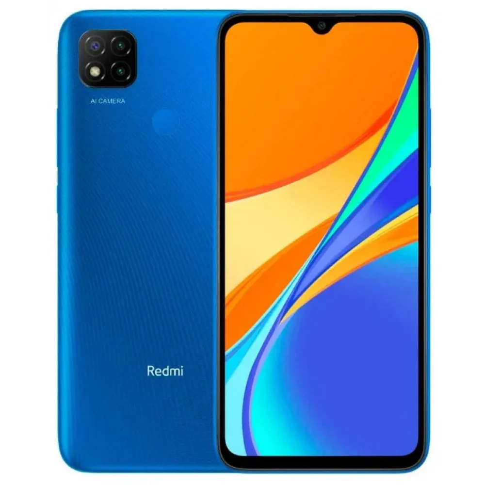 Смартфон Xiaomi Redmi 9C 3ГБ+64ГБ | 6 53&quotDotDrop дисплей| 5000 мАч тройная камера Helio G35| Ростест|