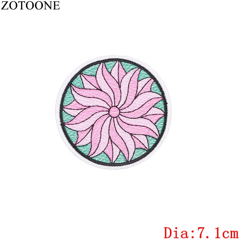 PE0737CT ZOTOONE нашивки с изображением единорога, радуги, кактуса для одежды, вышивка, буквы, животные, военные накладные наклейки, аппликация E - Цвет: PE0737CT