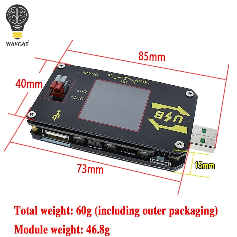 XY-UDP 15 Вт Цифровой USB DC-DC конвертер CC CV 0,6-30 V 5V 9V 12V 24V 2A модуль питания Настольный Регулируемый источник питания