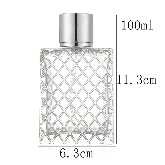 Parfum Flakoon - leer - rechteckige Form - 100 ml - nachfüllbar - NEU