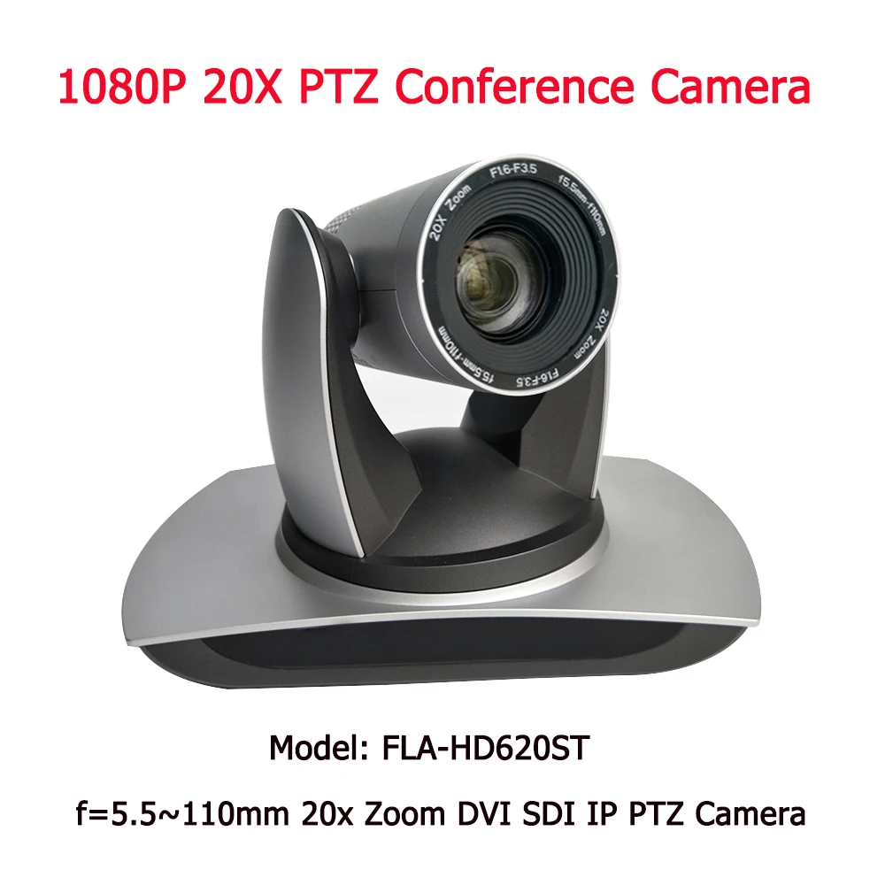 US $653.30 2MP Full HD 20X Zoom Video Conference Camera HDSDI DVI IP Onvif H265 Pan 340 degree Rotation 255 Presets