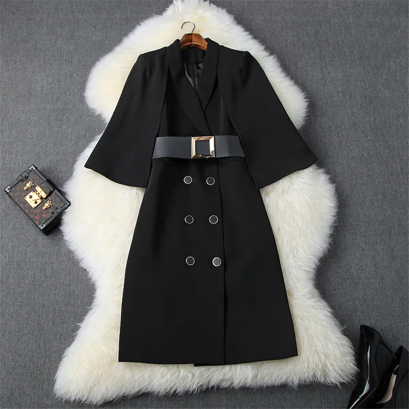 Осеннее Новое модное дизайнерское подиумное платье для подиума женщин 2019