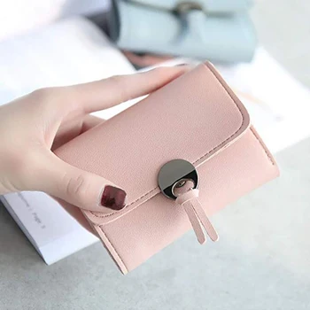

Women Wallet PU Fashion Coin Purse For Girls Female Small Portomonee Lady Purse Money Bag Card Holder Mini Clutch Mini Wallet