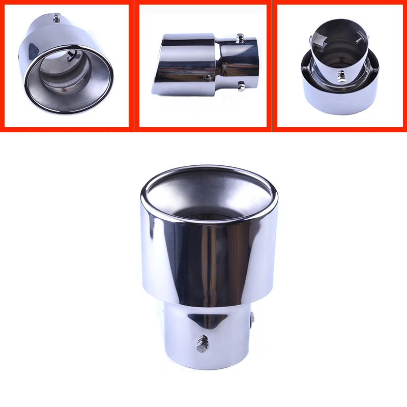 

SPEEDWOW Car Exhaust Muffler Tip Tail Throat Liner Automobiles Accessories For Exhaust Pipe Diameter Below 70mm Automobiles