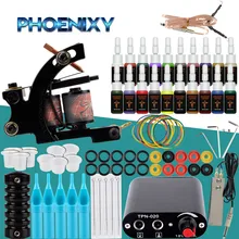 Полный набор татуировки стартера татуировки мульти-цветные чернила пигмент мини Мощность боди-арт тату Перманентный макияж Набор Татуировок