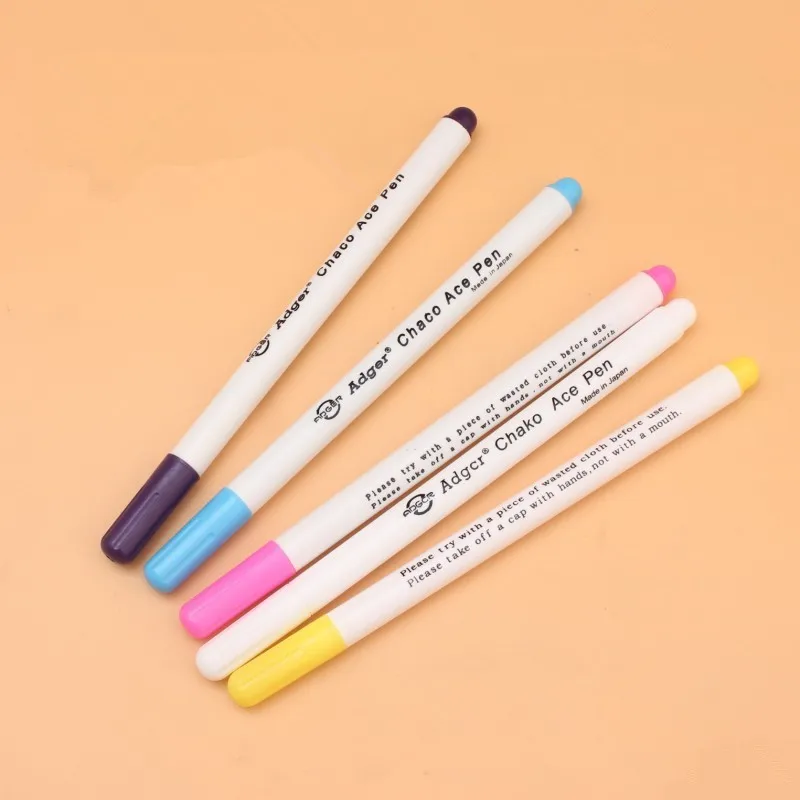 

2pcs Colorful Erasable Marker pen Fabric Paint Marker Tailor Chalk Sewing Measuring Gauge Quilting tool Sewing Accessories