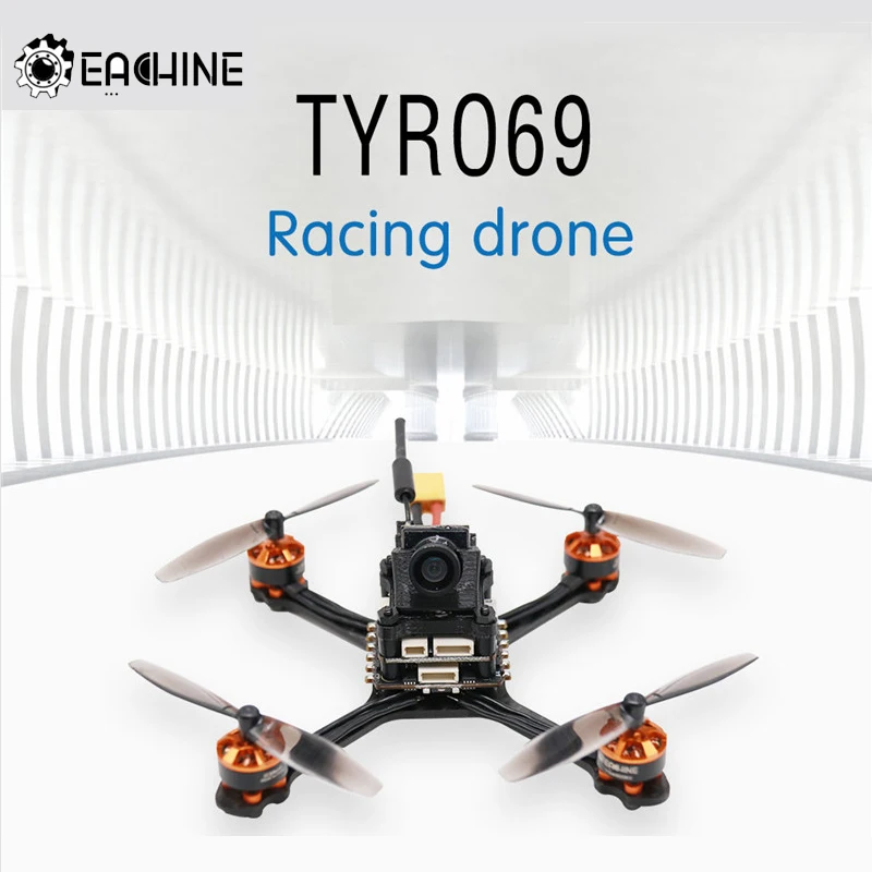 Eachine Tyro69 105 мм F4 OSD 2,5 дюйма 2-3S DIY FPV гоночный Дрон PNP w/Caddx Beetle V2 1200TVL Поддержка камеры SmartAudio