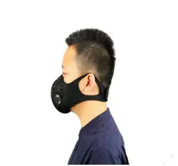 Анти-пыль дым физическая тренировочная маска легкая емкость усиленная активированная угольная маска