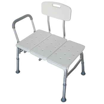 

Bath Chair Transfer Bench with Height Adjustable Legs, 3 Blow Molding Plates Aluminium Alloy For elderly,disabled