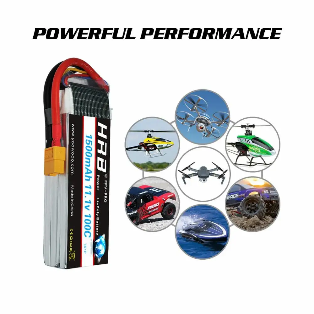Batterie Drone 2S 1500mAh 65C XT60 - Haute Performance