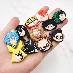 1Pcs Japan Anime PVC Shoe Charms Sandals Accessories DIY Shoe Buckle Decoration Fit Croc JIBZ Kids Christmas Party Gift GGL026