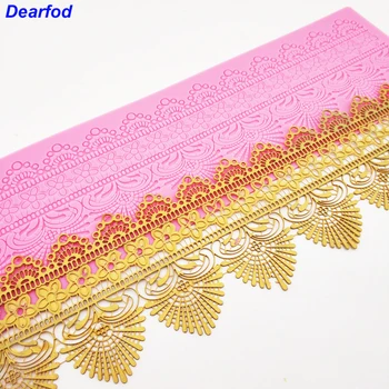 

DBS001 Silicone Mold Silicone Lace Mold Sugar Craft Cake Brim Decoration Tool Bakeware DIY Tool