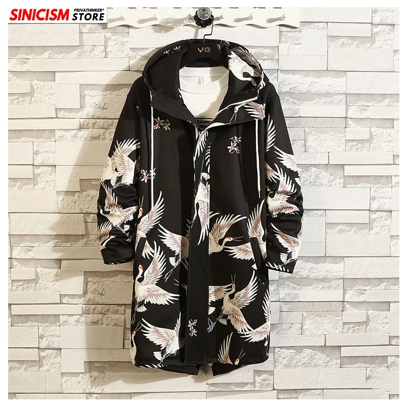 Sinicism Store 2020 мужские модные весенние Длинные куртки, мужские свободные куртки в китайском стиле, мужские пальто с капюшоном и принтом, одежда ... Sinicism Store 2020 мужские модные весенние Длинные куртки, мужские свободные куртки в китайском стиле, мужские пальто с капюшоном и принтом, одежда ...