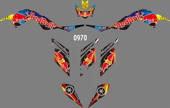 

0970 Motorcycle Team Graphic & Backgrounds Decal Sticker Kits for Yamaha Raptor 700 2006 2007 2008 2009 2010 2011 2012