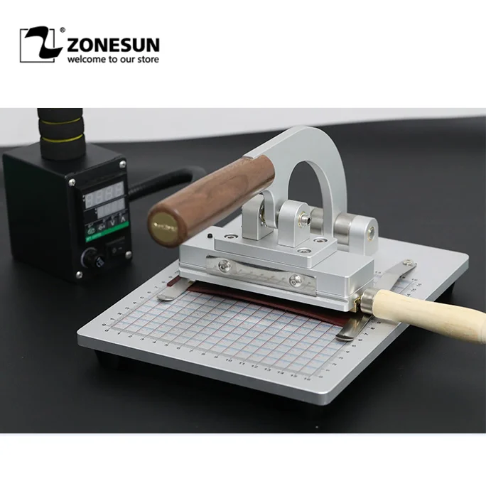 ZONESUN WT-90ZM изготовленным на заказ логосом машина для горячего тиснения фольгой