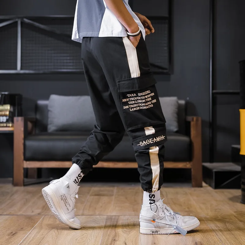 Хороший для мужчин весна осень хип хоп шаровары брюки для девочек мужчин s повседневное корейский негабаритных 3XL джоггеры брюки