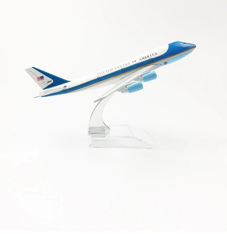 1/400 масштаб металлическая модель самолета Air Force One американские авиалинии Boeing 747 отлитая модель самолета Airway Коллекция игрушек для детей