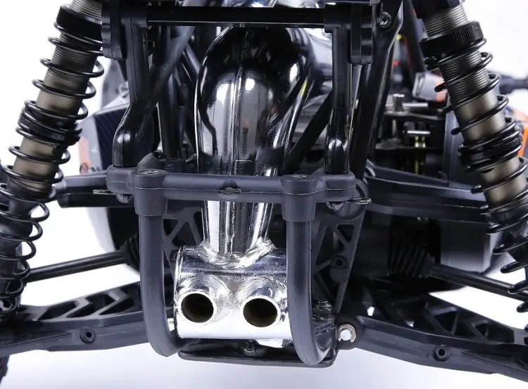 V2.0 заглушенная выхлопная труба для Rovan HPI KM Baja 5b SS 5T 5sc 1/5 rc части автомобиля